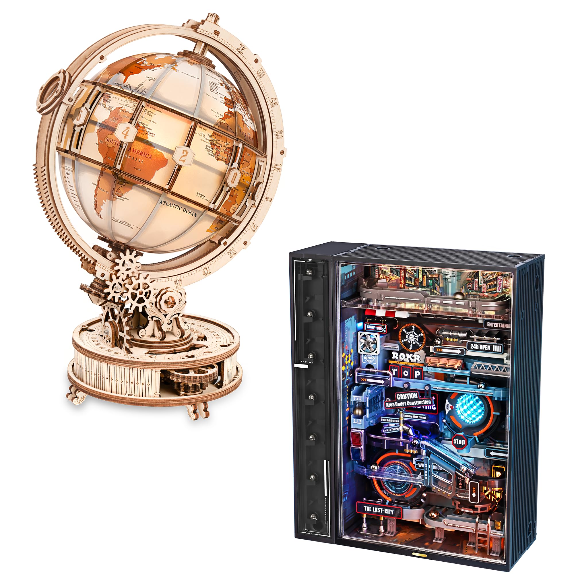 Amazon.com: ROKR 3D Wooden Puzzles for Adults Illuminated Globe